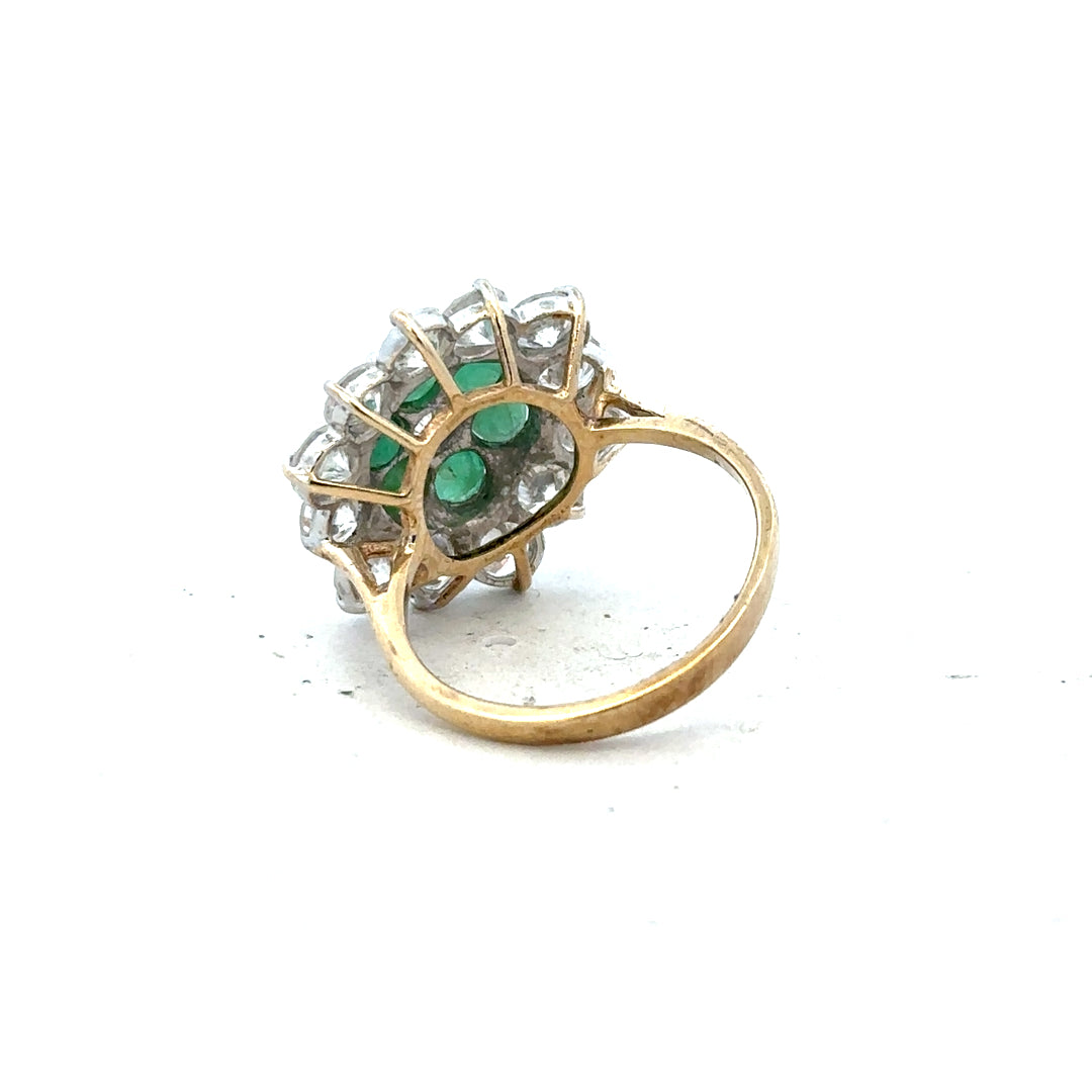 9ct yellow gold ring in size J with a smooth finish, unbranded jewelry accessory with a classic design.