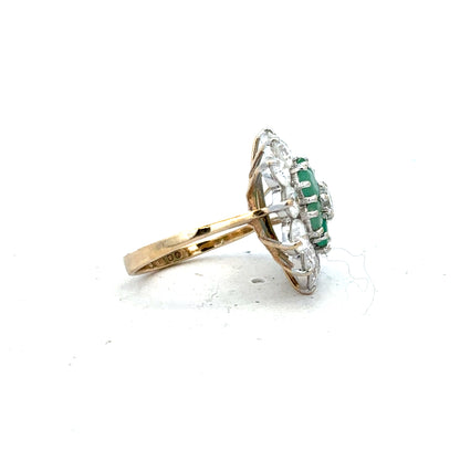 9ct yellow gold ring size J, unbranded, featuring a smooth polished band with subtle gold shine.
