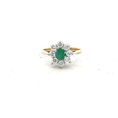 9ct yellow gold ring size J with a smooth polished band, unbranded jewelry accessory perfect for everyday wear