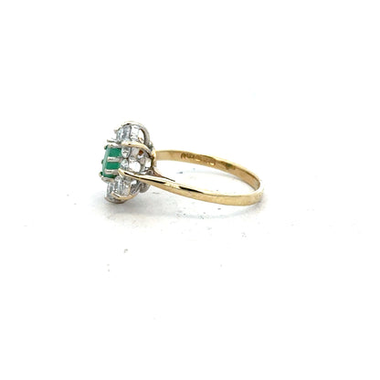 9ct yellow gold ring in size J, unbranded, featuring a smooth polished finish and classic design.