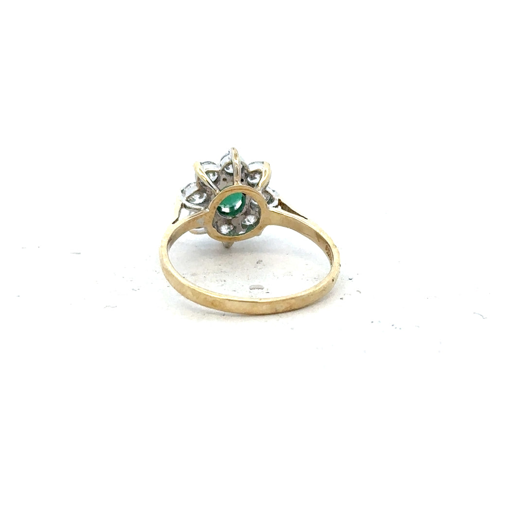 9ct yellow gold ring in size J with a smooth band, unbranded jewelry piece ideal for everyday wear