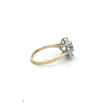 9ct yellow gold ring size J, unbranded, with a smooth polished band and classic design, shown on a neutral background.