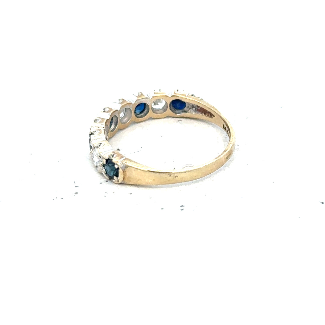 9ct yellow gold ring in size J with a smooth band, featuring a polished finish, unbranded jewelry for women.