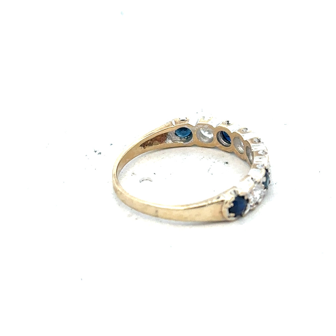 9ct yellow gold ring in size J with a simple, polished band, unbranded jewelry designed for elegant everyday wear.