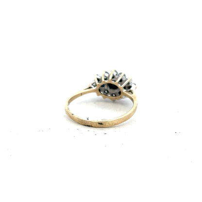 9ct yellow gold ring size J1/2 with a smooth band, unbranded jewelry, perfect for everyday wear.