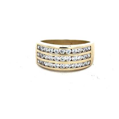 9ct yellow gold ring in size K with a smooth band, unbranded jewelry perfect for everyday wear