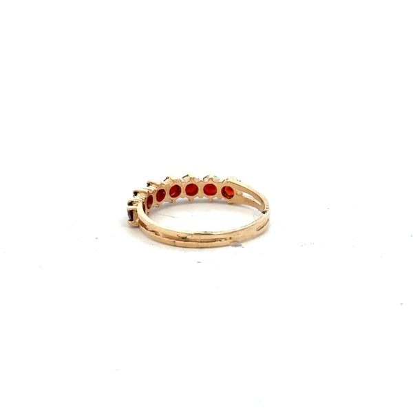 9ct yellow gold ring size K1/2 with smooth band, unbranded jewelry, detailed close-up of the gold ring on a neutral background.