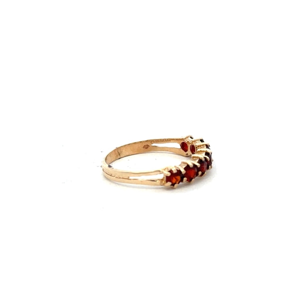 9ct yellow gold ring size K1/2, unbranded, with a smooth polished finish and classic design, displayed on a neutral background.