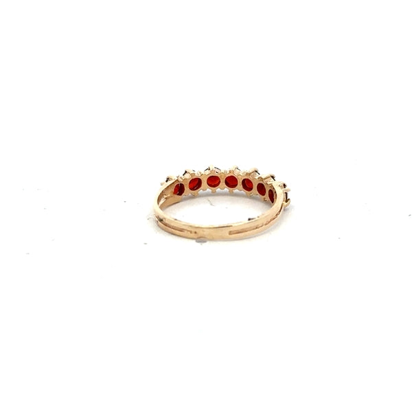 9ct yellow gold ring size K1/2, simple and elegant jewelry piece with a smooth band design.