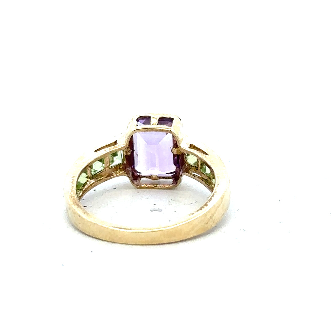 9ct yellow gold ring size K1/2 with a smooth band, displayed on a white background, showcasing its simple, elegant design.