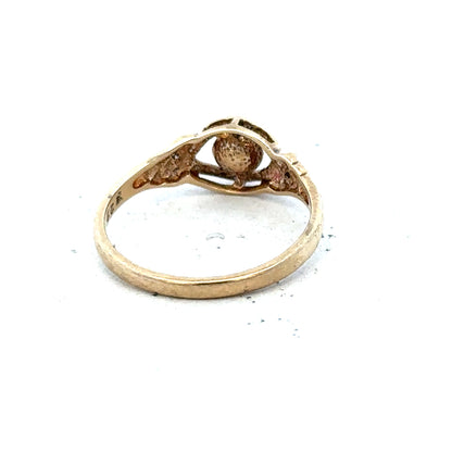 9ct yellow gold ring size K1/2 with a smooth polished band, unbranded jewelry, shown on a plain background.
