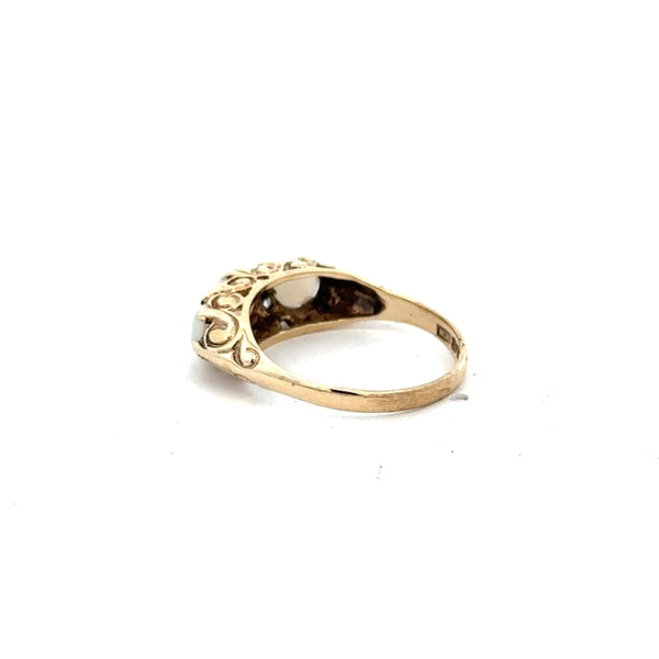 9ct yellow gold ring in size L with a smooth band, unbranded jewelry, showcasing a sleek and shiny gold finish.