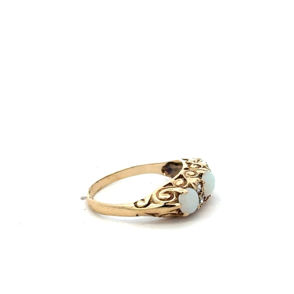 9ct yellow gold ring in size L with a smooth band, unbranded jewelry, showcasing a close-up of the ring's polished finish.