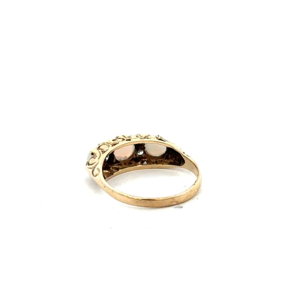 9ct yellow gold ring in size L with a smooth band, unbranded, showcasing a shiny polished finish.