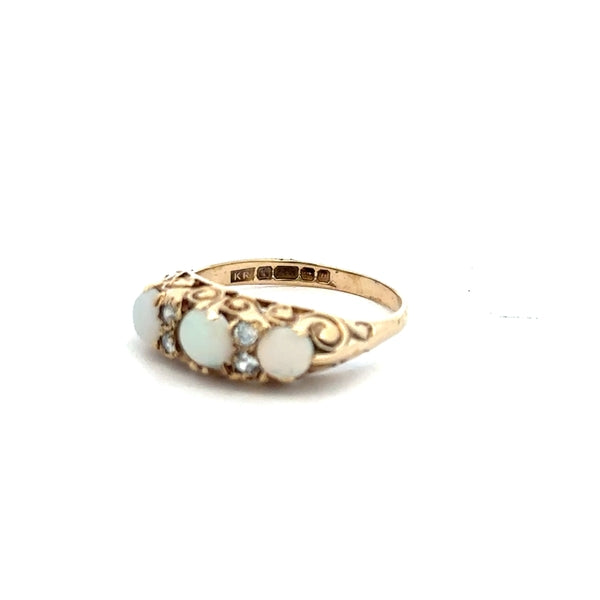 9ct yellow gold ring size L with a smooth band, unbranded, showcasing a shiny polished finish.