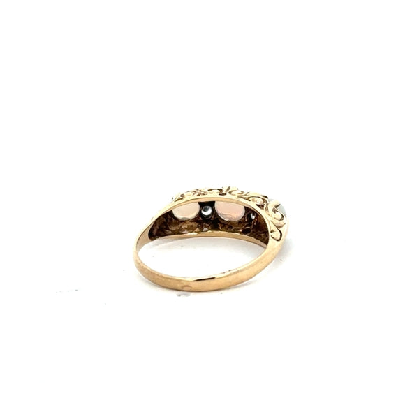 9ct yellow gold ring in size L with a smooth, polished finish, unbranded jewelry shown on a white background.