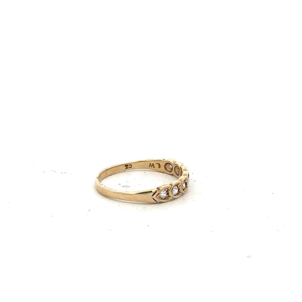 Yellow gold ring in size L, 9ct gold, unbranded, showcasing a smooth band with a polished finish.