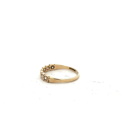 Yellow gold ring in size L with a smooth band, crafted in 9 carat gold, designed for elegant everyday wear.