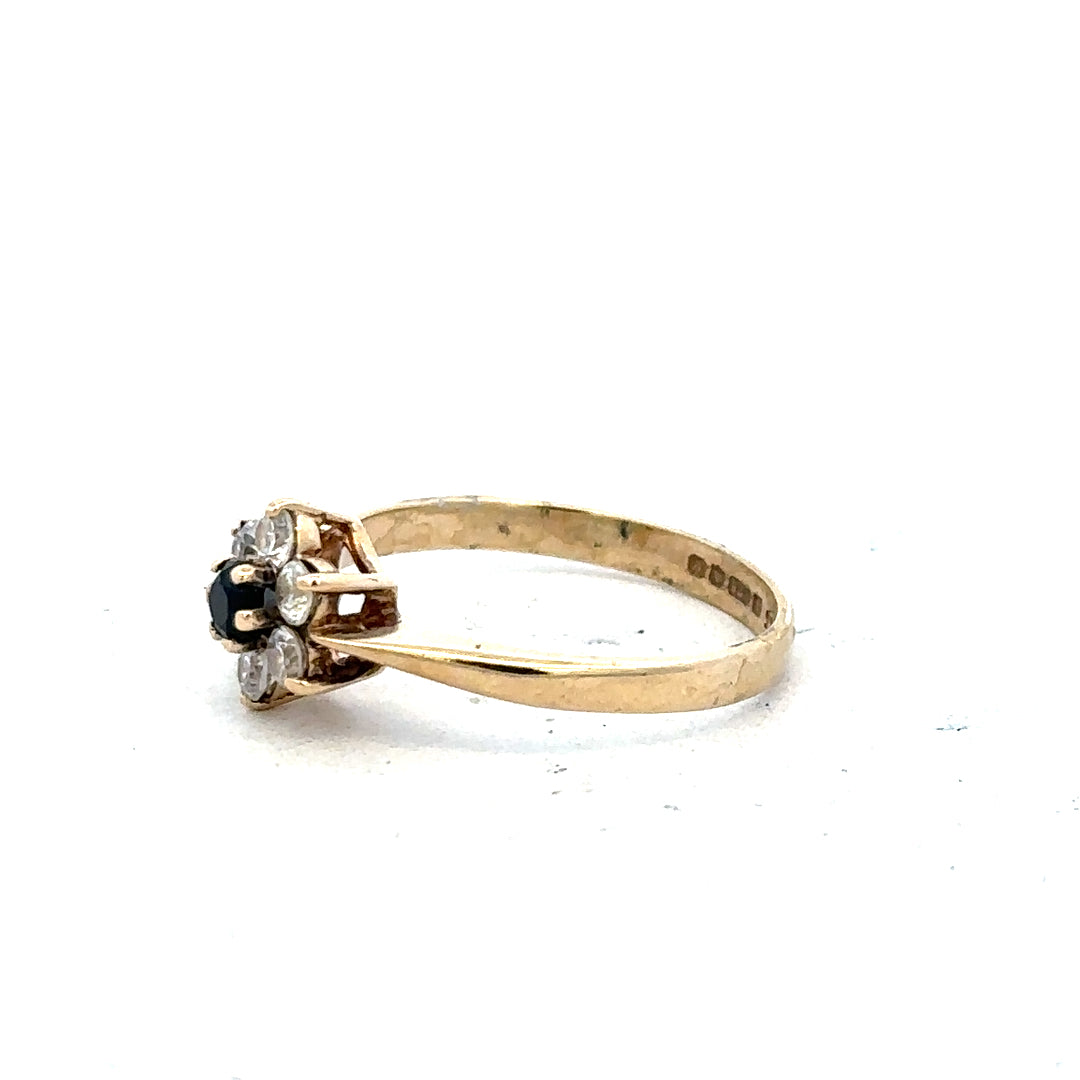 9ct yellow gold ring in size L with a simple band design, unbranded jewelry for everyday wear.