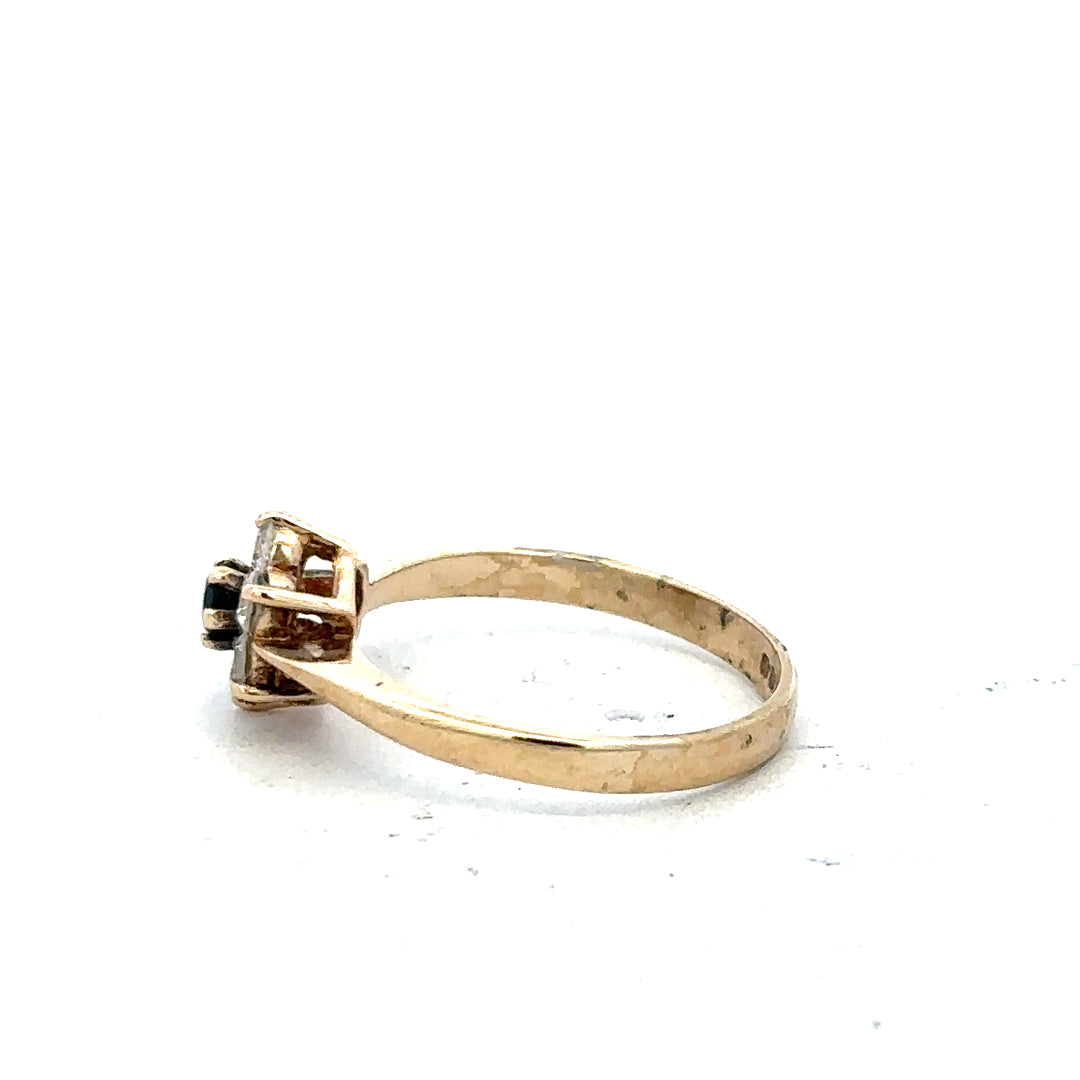 9ct yellow gold ring in size L with a simple band design, featuring a polished finish, unbranded jewelry.