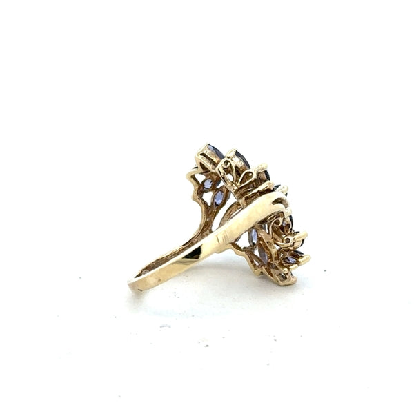 9ct yellow gold ring in size L with a smooth polished band, unbranded jewelry, shown on a plain background.
