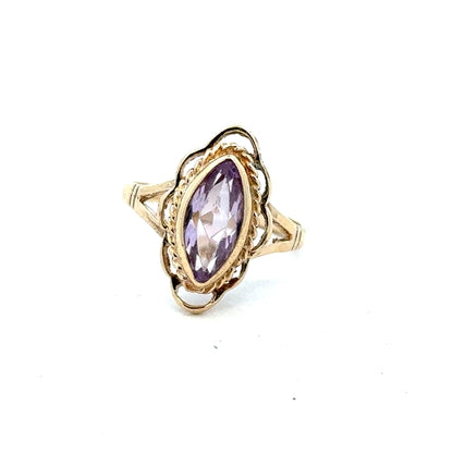 9ct yellow gold ring in size L with a smooth band, unbranded jewelry piece showcasing a classic gold design.
