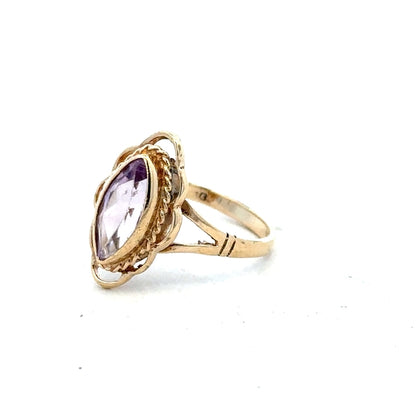 9ct yellow gold ring in size L with a simple band design, unbranded jewelry, shown on a neutral background.