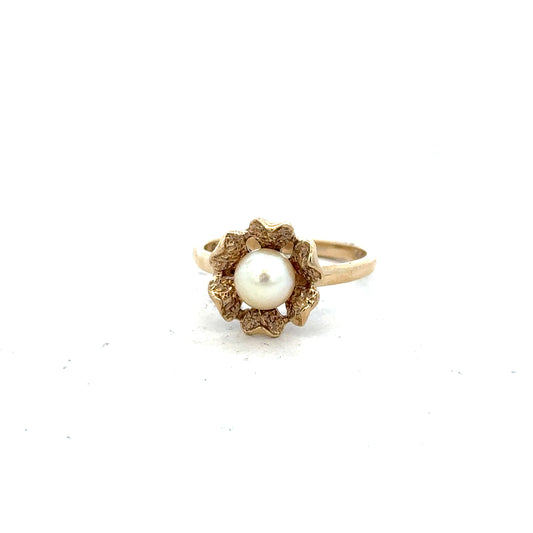 9ct yellow gold ring in size L with a smooth band, unbranded jewelry featuring a polished finish.