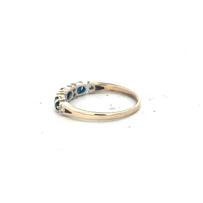 9ct yellow gold ring in size L with a simple, polished band, unbranded jewelry accessory.