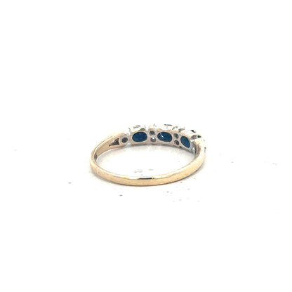 9ct yellow gold ring in size L with a simple band design, unbranded, shown on a plain background.