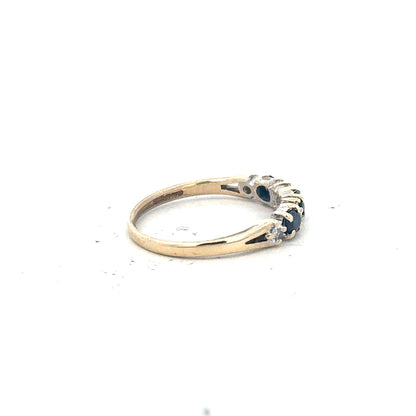 9ct yellow gold ring in size L with a smooth band, unbranded jewelry piece showcasing classic craftsmanship.
