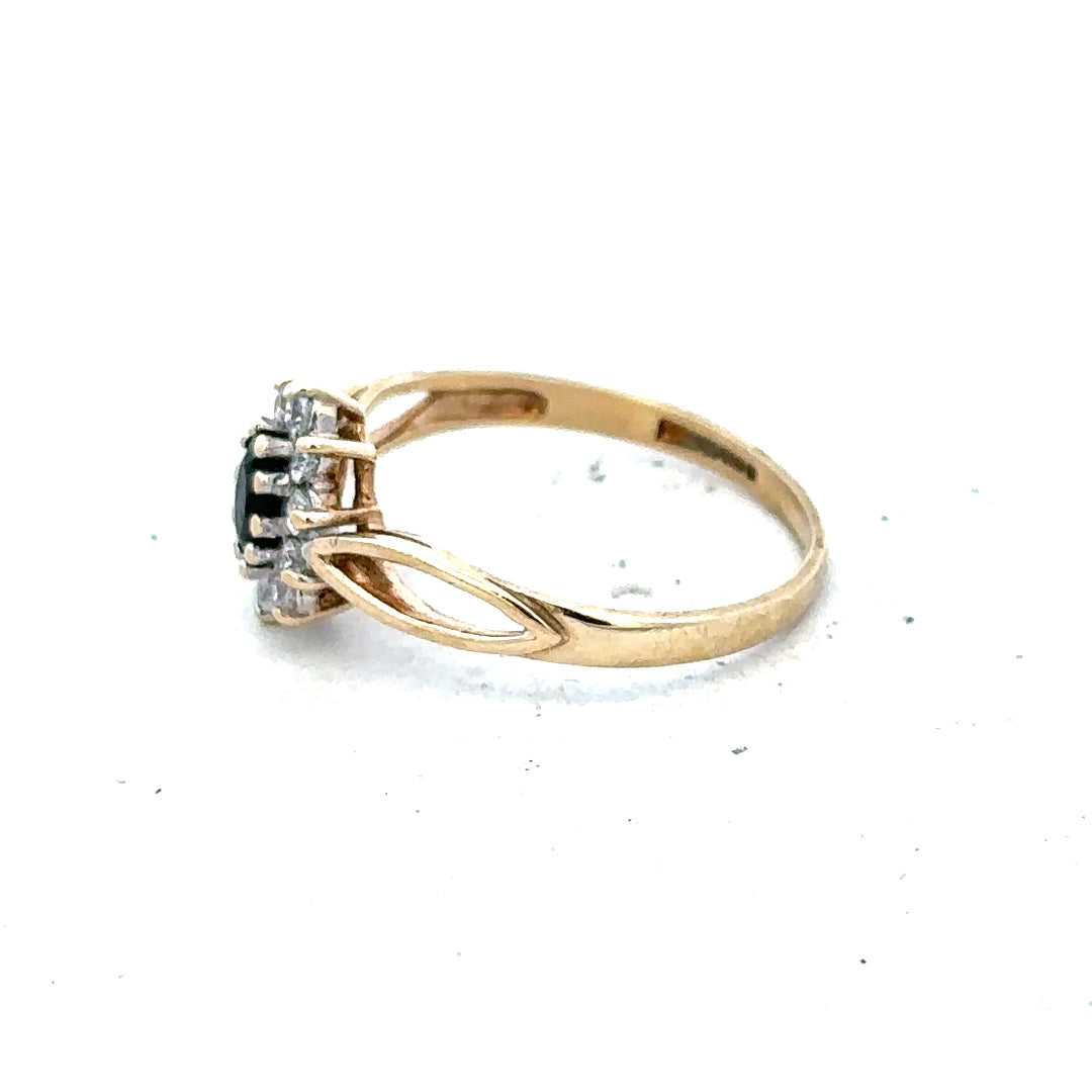 9ct yellow gold ring in size L, featuring a smooth polished band, unbranded jewelry for elegant everyday wear