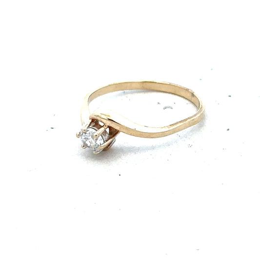 Yellow gold ring in size L with a smooth finish, crafted from 9 carat gold, ideal for elegant jewelry wear.