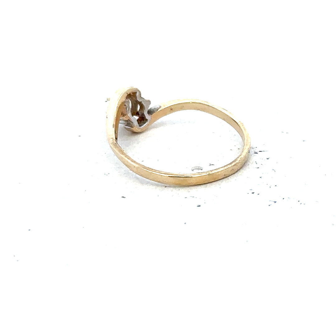 9ct yellow gold ring in size L with a smooth polished band, unbranded jewelry for elegant everyday wear