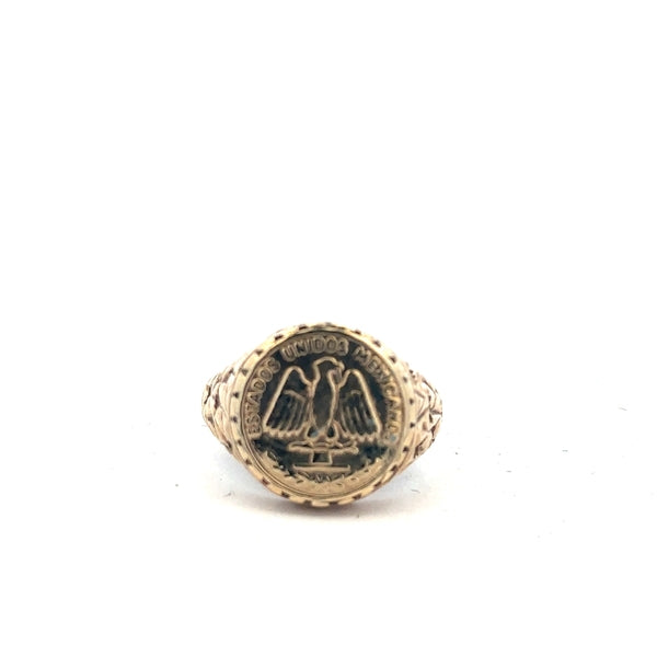 9ct yellow gold ring in size L1/2 with a simple band design, unbranded jewelry for women.