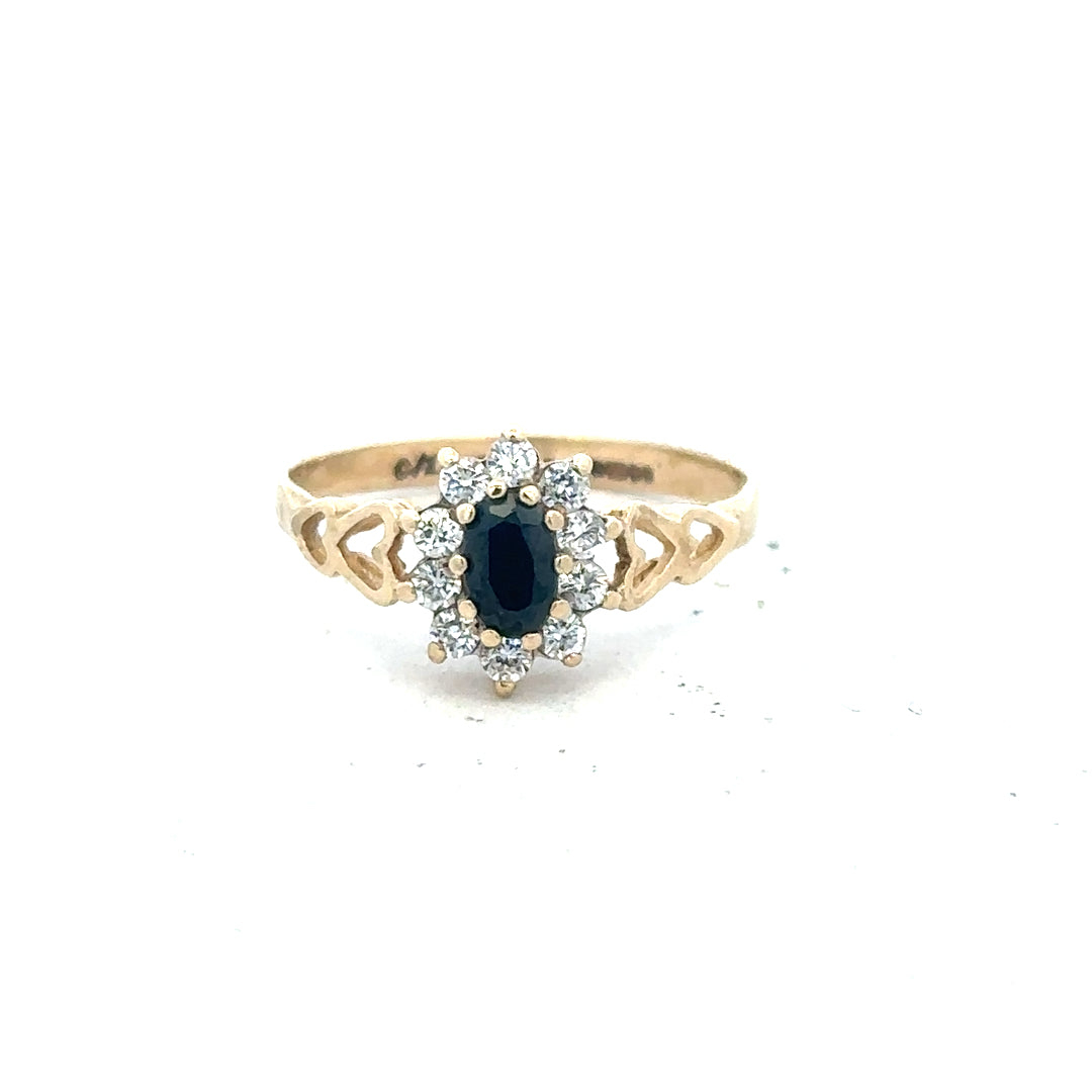 9ct yellow gold ring size L1/2, unbranded, featuring a smooth polished band with a classic design.