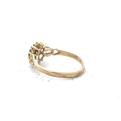 9ct yellow gold ring in size L1/2, featuring a smooth band and classic design, unbranded jewelry.
