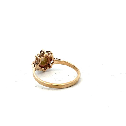 9ct yellow gold ring in size L 1/2 with a smooth band, unbranded, displayed against a neutral background.