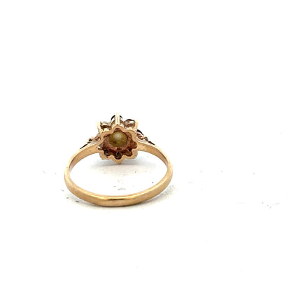 9ct yellow gold ring in size L1/2 with a smooth polished finish, unbranded jewelry displayed against a neutral background.