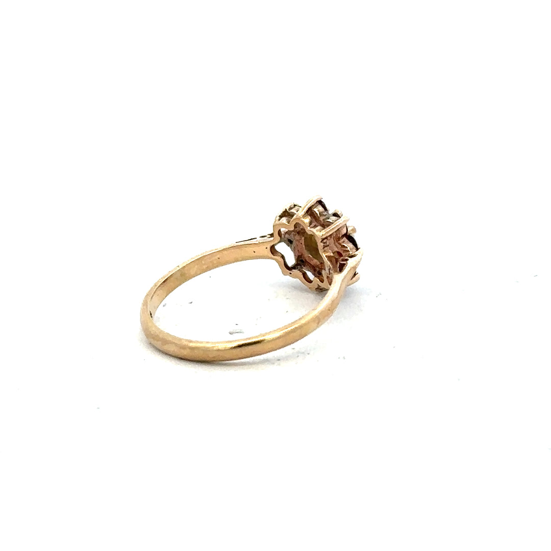 9ct yellow gold ring in size L1/2, unbranded, featuring a classic smooth band design.