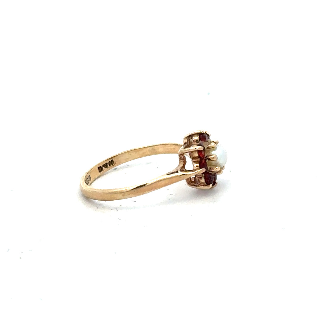 9ct yellow gold ring in size L1/2 with a smooth band, unbranded jewelry displayed on a clean white background.