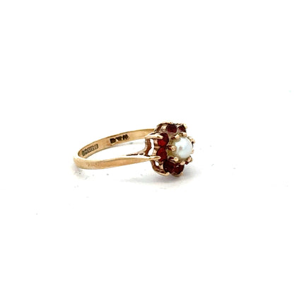 9ct yellow gold ring in size L 1/2 with a smooth, polished band, unbranded.