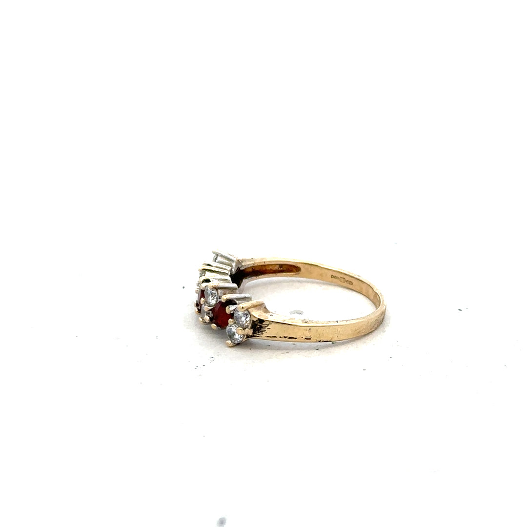 9ct yellow gold ring in size L1/2, featuring a smooth band design, unbranded jewelry for women or special occasions.