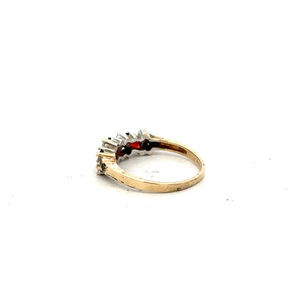 9ct yellow gold ring in size L 1/2, featuring a smooth band design, unbranded jewelry for women or men.