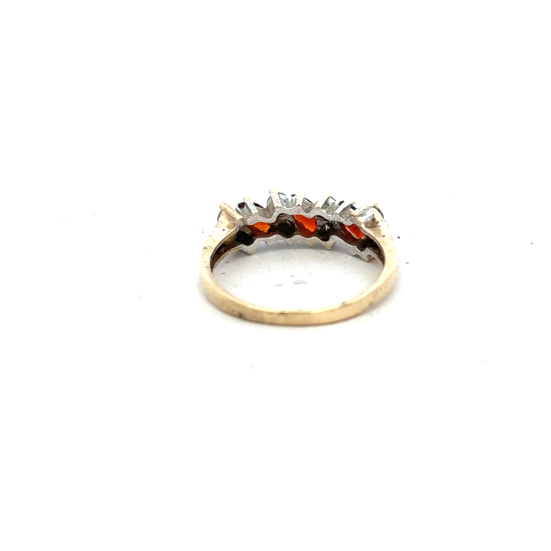 9ct yellow gold ring in size L1/2 with a smooth band, unbranded jewelry, shiny gold finish visible in the image.
