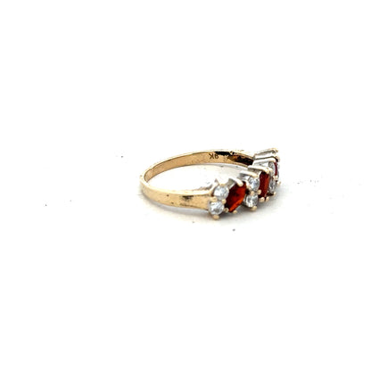 9ct yellow gold ring size L1/2, unbranded, with a smooth polished band suitable for everyday wear.