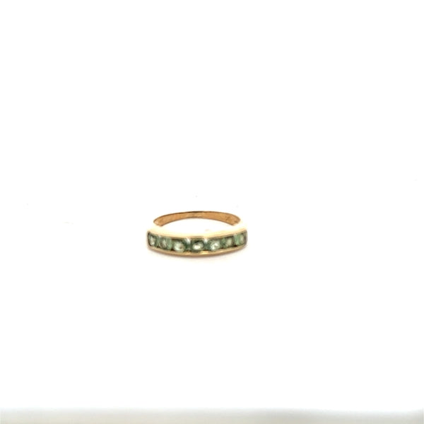 9ct yellow gold ring in size M with a smooth polished finish, unbranded jewelry perfect for everyday wear