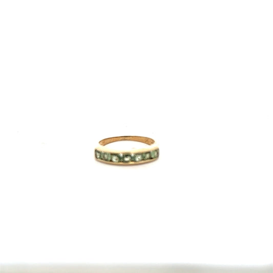 9ct yellow gold ring in size M with a smooth polished finish, unbranded jewelry perfect for everyday wear