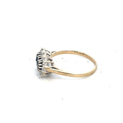 9ct yellow gold ring size M with a smooth polished band, unbranded jewelry piece for elegant everyday wear.