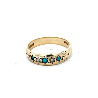 9ct yellow gold ring in size M with a smooth band, unbranded jewelry designed for elegant everyday wear.